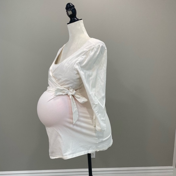 GAP Cream Maternity Top - Picture 1 of 7